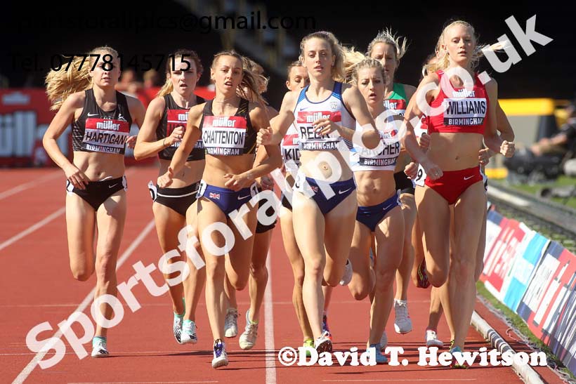 Womens 1500 metres, 2019 Muller British Championships, Alexander Stadium, Birmingham. Photo: David T. Hewitson/Sports for All Pics